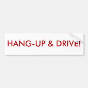 Hant-up & drive bumpersticker