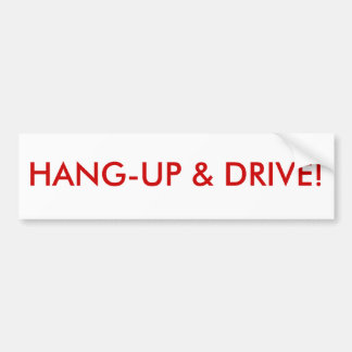 Hant-up & drive bumpersticker