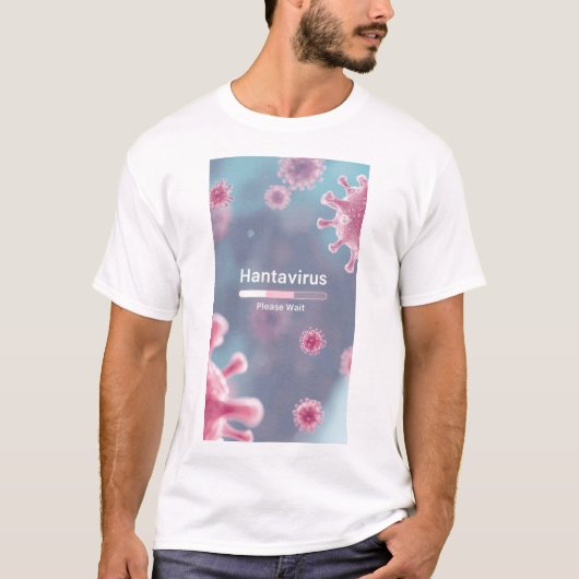 Hantavirus esthetische microbe kunst - Grappige we T-shirt (Voorkant)