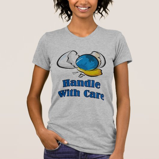 Hanteer met zorg 2 t-shirt (Voorkant)