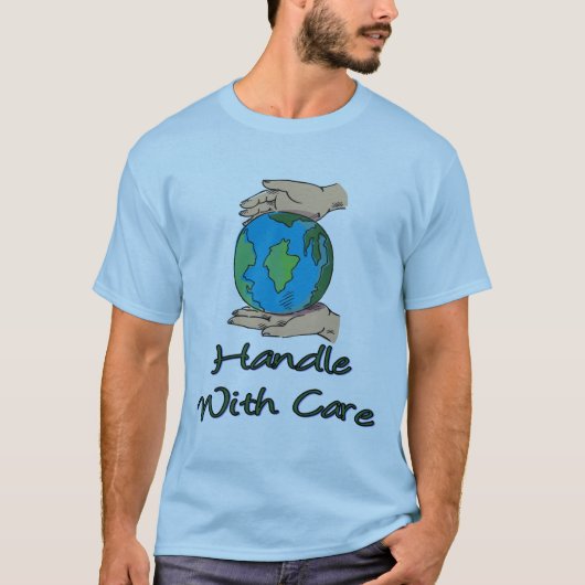 Hanteer met zorg 3 t-shirt (Voorkant)