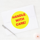 Hanteren met zorgverleners ronde sticker (Envelop)