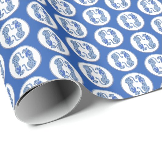 Hanukah Cheetahs Wrapping Paper Cadeaupapier (Rol Hoek)