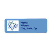Hanukah Gelt en Dreidels Etiket (Voorkant)