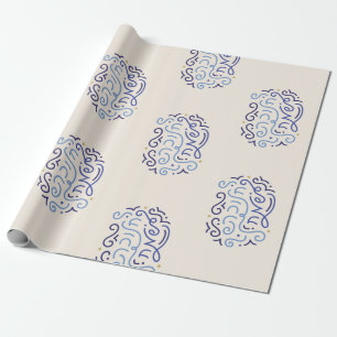 Hanukah Sameach Holiday Hebreeuws Wrapping Paper Cadeaupapier