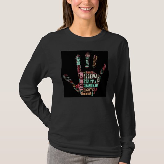 HANUKAH T-SHIRTS - CHANUKAH - JEWISH GIFTS - TOP (Voorkant)