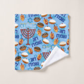 Hanukiahs, Menorahs en het Patroon van kaarsen Bad Handdoek (Wasdoekje)