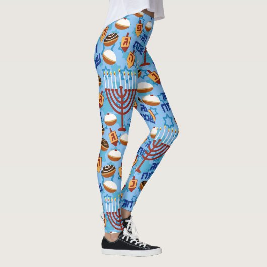 Hanukiahs, Menorahs en het Patroon van kaarsen Leggings (Rechts)
