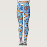 Hanukiahs, Menorahs en het Patroon van kaarsen Leggings<br><div class="desc">Je kunt je Hanoekahs,  Menorahs en Candles Pattern-leggings telkens weer draag en ze zullen hun vorm niet verliezen. Maak je gezellig en kijk cool met je eigen unieke leggings!</div>