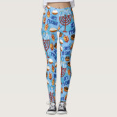 Hanukiahs, Menorahs en het Patroon van kaarsen Leggings (Voorkant)
