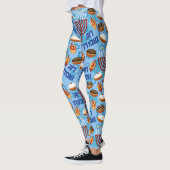 Hanukiahs, Menorahs en het Patroon van kaarsen Leggings (Links)