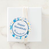 Hanukka Cadeau Gift Tag Bedankjes Labels (In situ)
