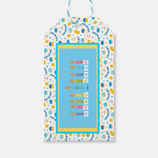 Hanukka Cadeaulabel (Voorkant)
