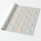 Hanukka-cadeaupapier Cadeaupapier (Uitgerold)