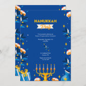 Hanukka-feest uitnodigingen (Voorkant / Achterkant)