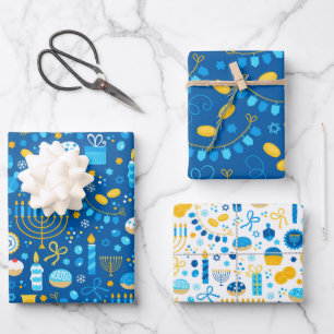 Hanukka Inpakpapier Vel