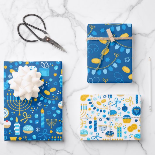 Hanukka Inpakpapier Vel (Voorkant)