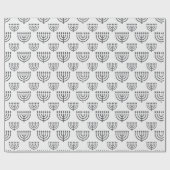 Hanukka Menora Cadeaupapier (Vlak)