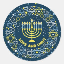 Hanukka Menora Davidster Krans