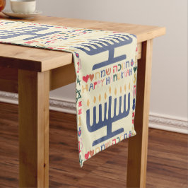 Hanukka Menora Lange Tafelloper