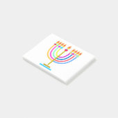 Hanukka Menora Lichten Vrije vertaling: Vakantie s Post-it® Notes (Schuin)