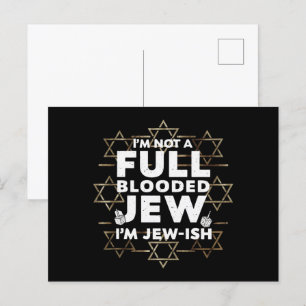 Hanukka Niet Volbloed Jood Joods Chanukka Briefkaart