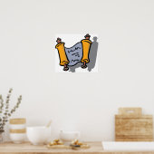 Hanukka Torarol Joodse Feestelijke Viering Poster (Keuken)