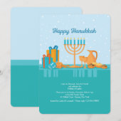 Hanukka Uitnodiging (Voorkant / Achterkant)