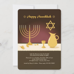 Hanukka Uitnodiging Instellen