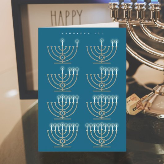 Hanukkah 101 Holiday Kaart
