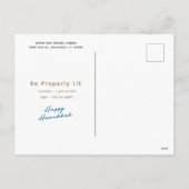 Hanukkah 101 Vakantieday Briefkaart (Achterkant)