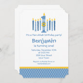 Hanukkah 1st Birthday Kaart (Voorkant / Achterkant)