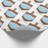 Hanukkah 2020 - Draaiende bovenkant met gezichtsma Cadeaupapier (Hoek)