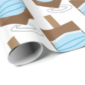 Hanukkah 2020 - Draaiende bovenkant met gezichtsma Cadeaupapier (Rol Hoek)