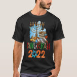 Hanukkah 2022 Menorah Jewish Chanukah Pajamas Happ T-shirt<br><div class="desc">Chanoeka 2022 Menora Joodse Chanoeka Pyjama Gelukkige Chanoeka</div>