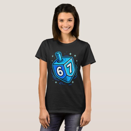 Hanukkah 67 Meme Chanukah Jewish Men Women Kids  T-shirt (Voorkant volledig)