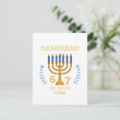 Hanukkah 67 Six Seven Meme Briefkaart (Staand voorkant)