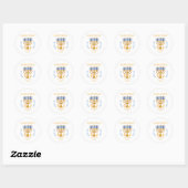 Hanukkah 67 Six Seven Meme Ronde Sticker (Vel)