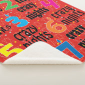 Hanukkah 8 Crazy Nights Sherpa Blanket/Medium Deken (3/4)