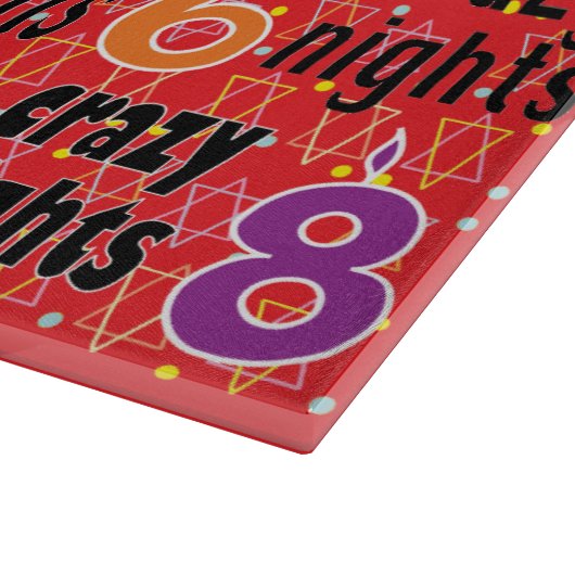 Hanukkah 8 Crazy Nights Snijplank (Hoek)