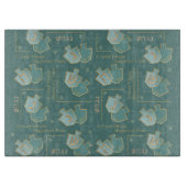 Hanukkah A Great Miracle Green-Blue Snijplank (Voorkant)