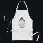 Hanukkah Apron One Potato, Two Potato, Eye Charter Standaard Schort<br><div class="desc">Een "One Potato, Two Potato, eye chart"-standaardformaat pron. Een geweldig cadeau voor jezelf en ook een geweldig host/hostess cadeau! U kunt andere platformkleuren en grootte voor dit ontwerp ook kiezen. Dit ontwerp kan worden overgebracht naar andere Zazzle-producten. Zorg ervoor dat u het ontwerp van de voorvertoning aanpast en perfect past!...</div>