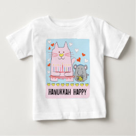 Hanukkah Baby Baby T-Shirt Kat en Muis