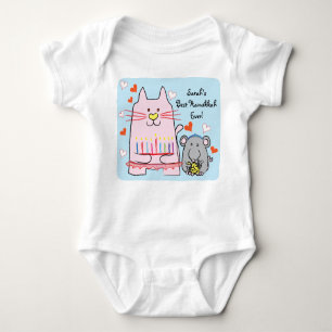 Hanukkah Baby Jersey Body Suit/Cat en Mouse Romper