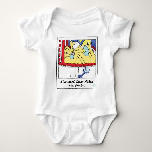Hanukkah Baby Jersey Body Suit Romper (Voorkant)