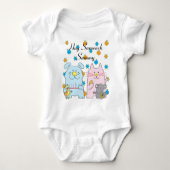 Hanukkah Baby Jersey Personalize "Hug Sameach" Romper (Voorkant)