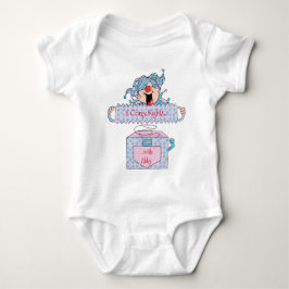 Hanukkah Baby TUTU Pink/Blue "Dreidel in Box" Baby Romper
