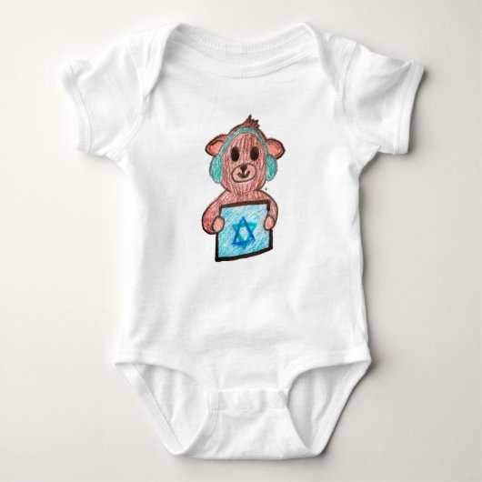 Hanukkah babys jersey bodysuit (Voorkant)