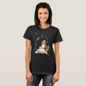 Hanukkah Basset Hound Dog Snow Globe Pajama T-shirt (Voorkant volledig)