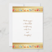 Hanukkah Beauful Jewish Holiday Greeting Card Bedankkaart (Achterkant)